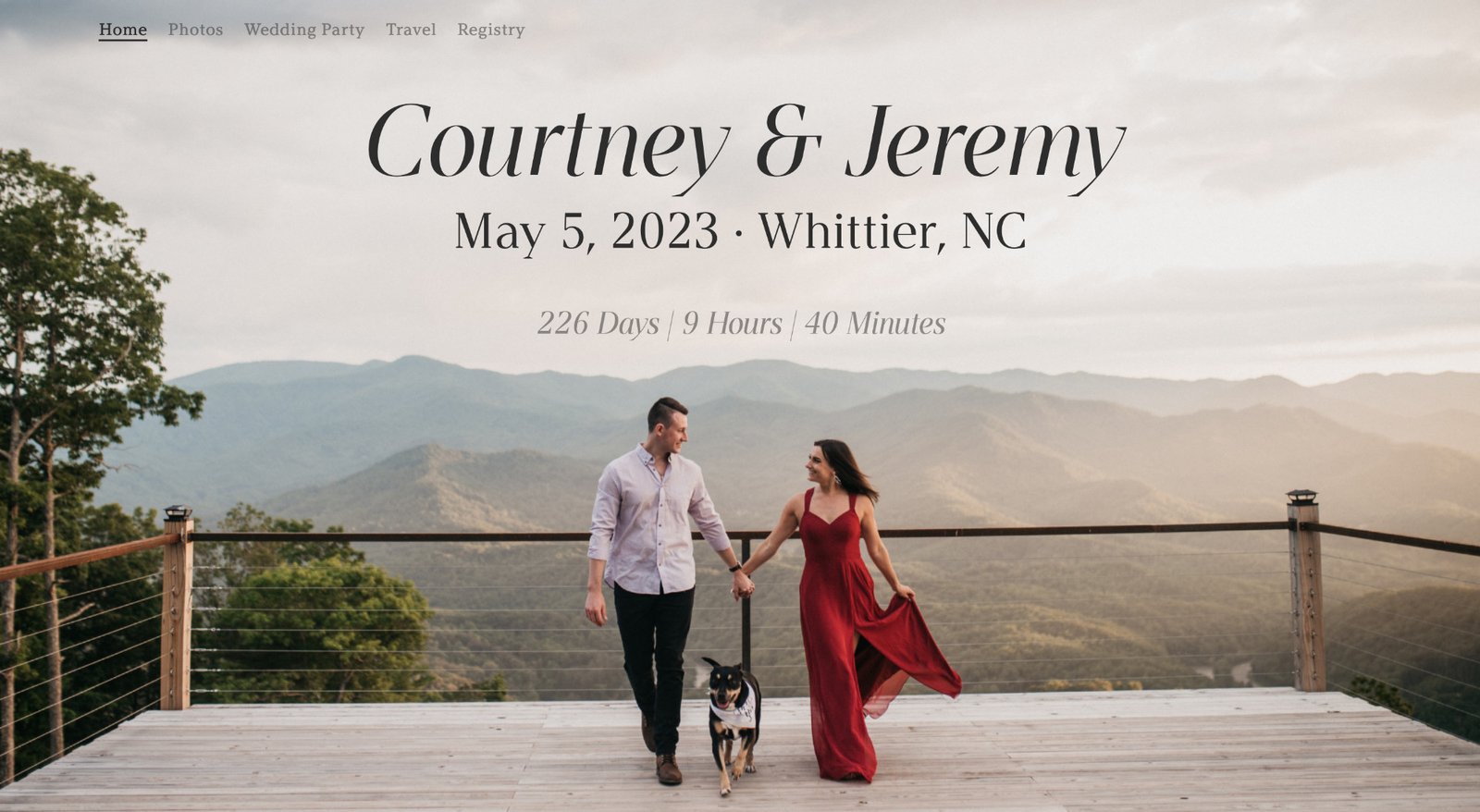 DeDavis Wedding Website